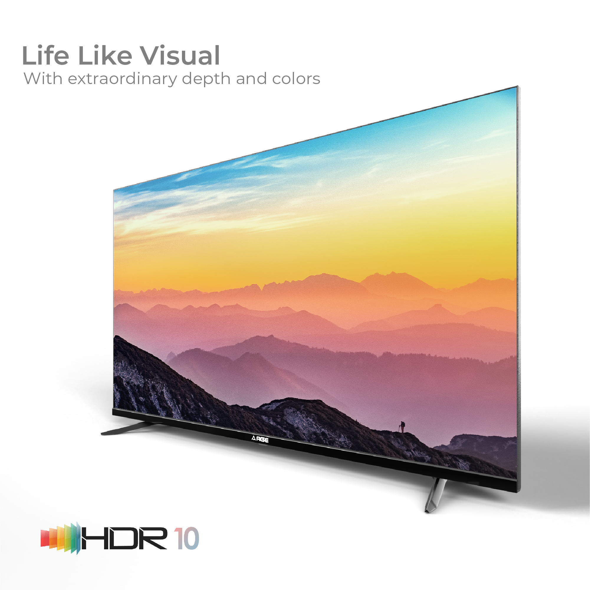 AGE 164 cm (65 inch) Ultra HD (4K) LED Smart Android TV with Certified Android TV, Chromecast Built-In, Voice Search Enabled Remote, Android 11.0, HDR 10, Ultra Slim body, Netflix, Hotstar, Amazon Prime (PRO 65 UHD VC)